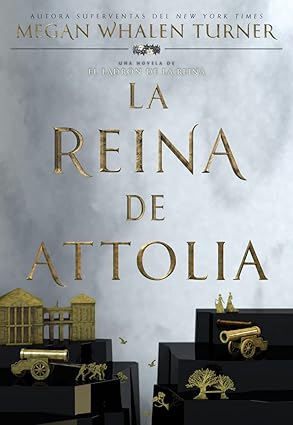 Portada de la novela de fantasía La reina de Attolia, de Megan Whalen Turner
