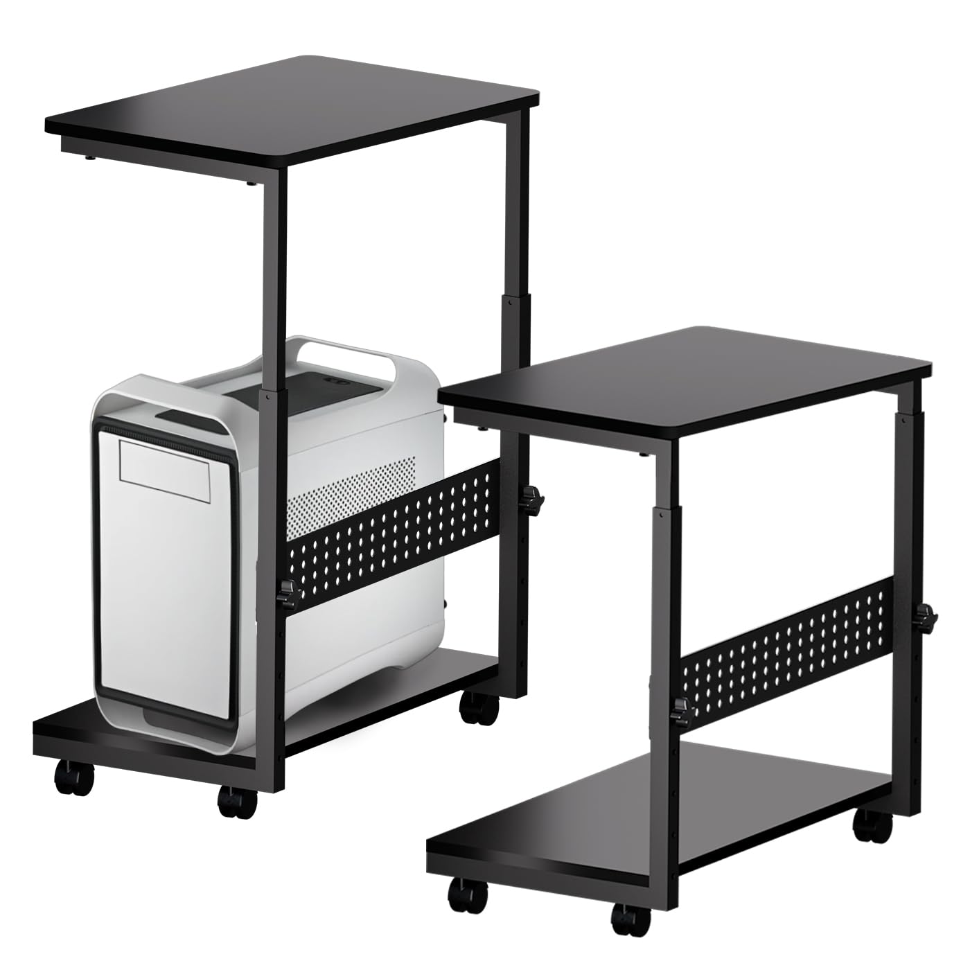 Amazon | Anovara パソコンワゴン pcラック pcワゴン サイド