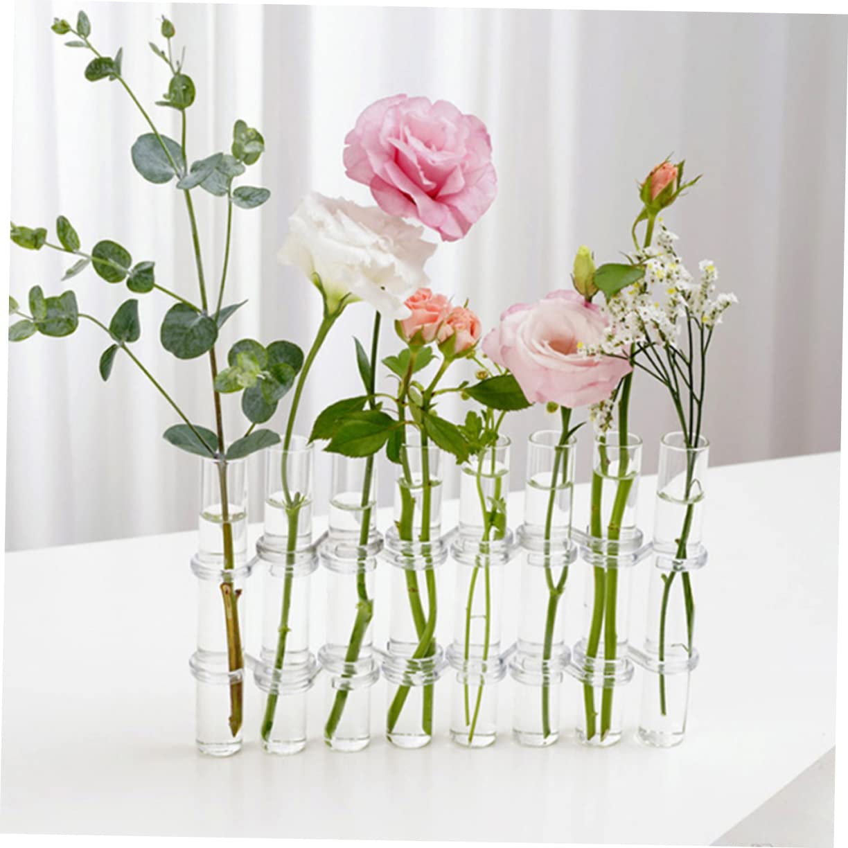 Vase en Verre Transparent, Lot de 1 Set de Set, Station de Propagation