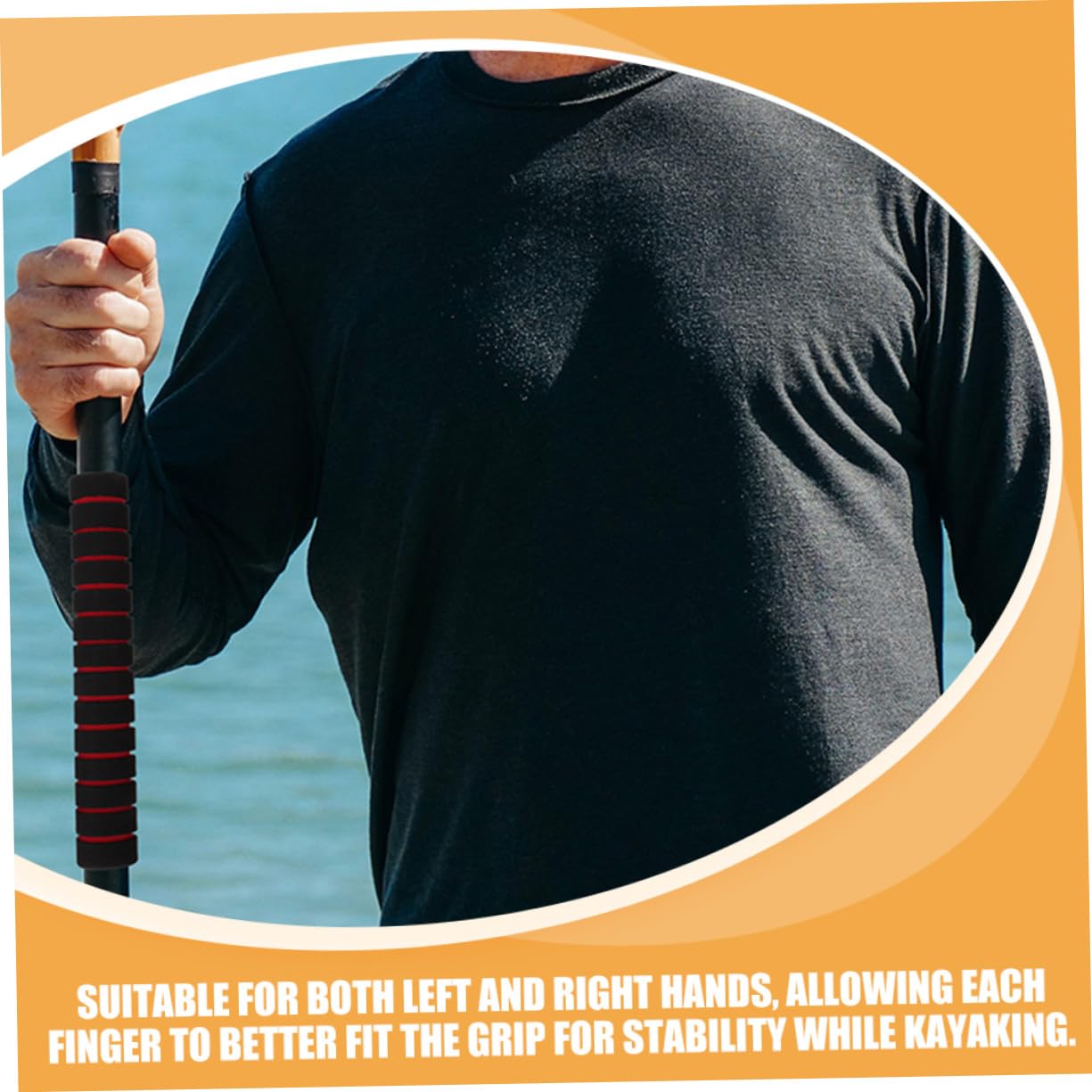 SUPVOX 12paia Impugnature Per Pagaia Da Kayak Impugnature Antiscivolo in Spugna Accessori Per Kayak Copertura Protettiva Per Pagaia Da Copertura Per Impugnatura in Spugna Per