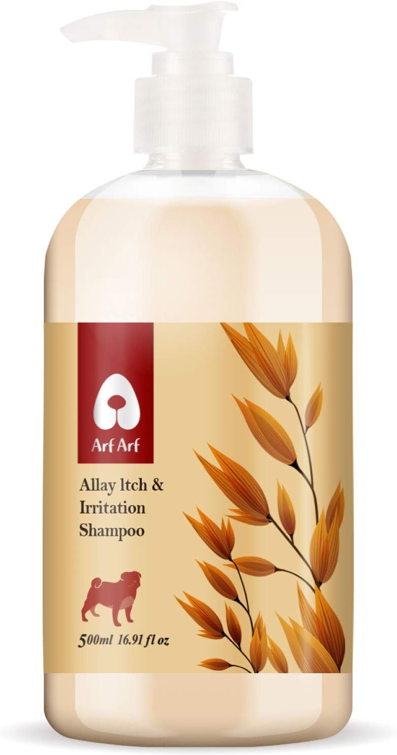 Arf Arf Allay ltch & Irritation Oatmeal Dog Shampoo for Problem Skin - Natural Dog Shampoo for Smelly Dogs - Tearless Formula for Your…