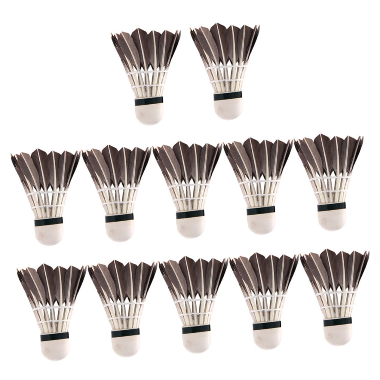 Parliky 12pcs High Shuttlecocks Badminton Ball Nylon Entertainment Exercise Trainer Friendly
