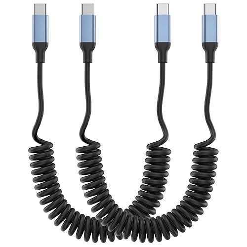 Miniatura 12 de 1 pie de cable USB C a USB C, paquete de 2 cables trenzados USB-C a USB-C de 1 pie, cable de carga rápida de 60W, tipo C a tipo C, cable de cargador