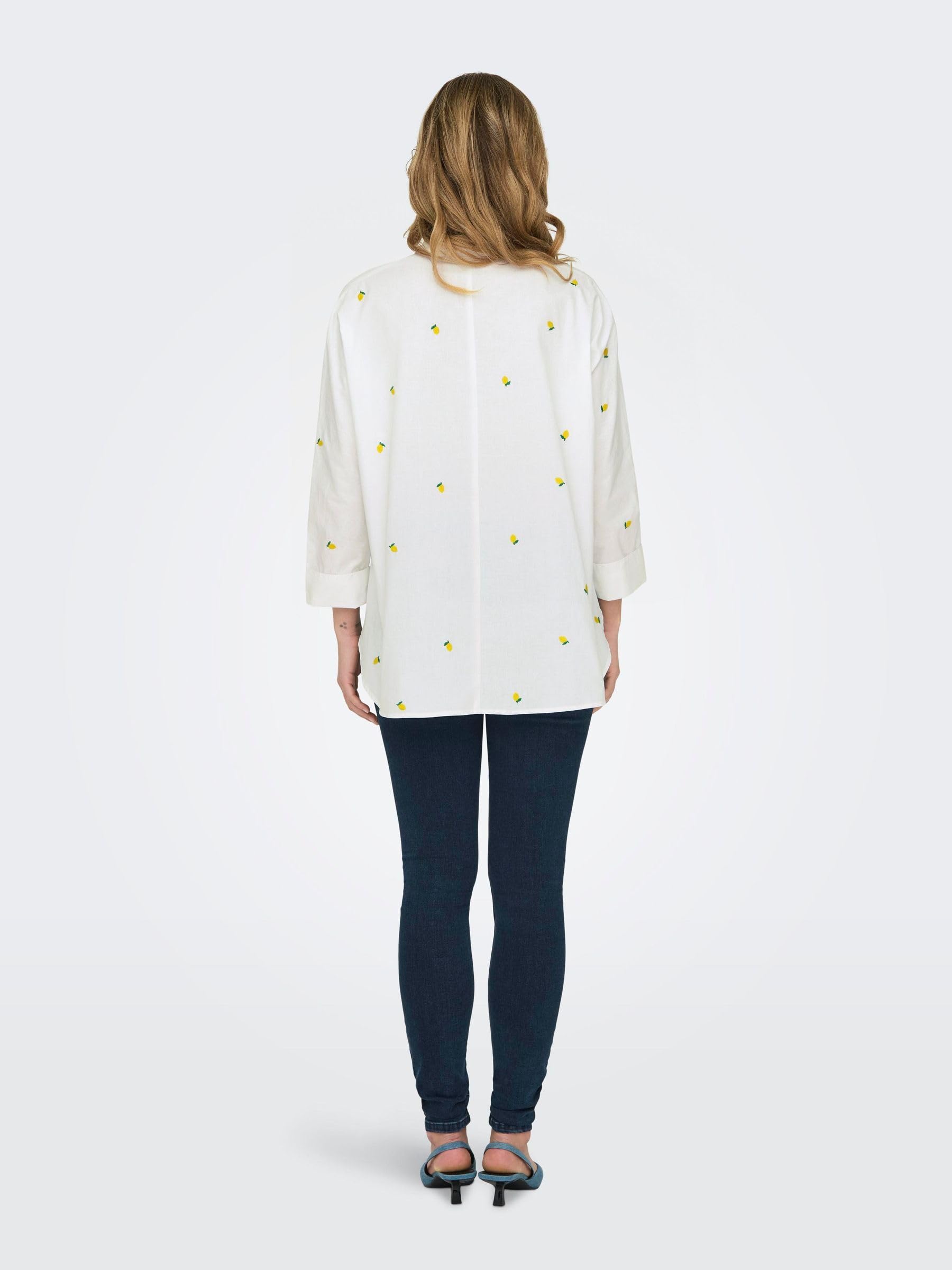 ONLY Chemisier New Lina Grace Bright White Lemon M