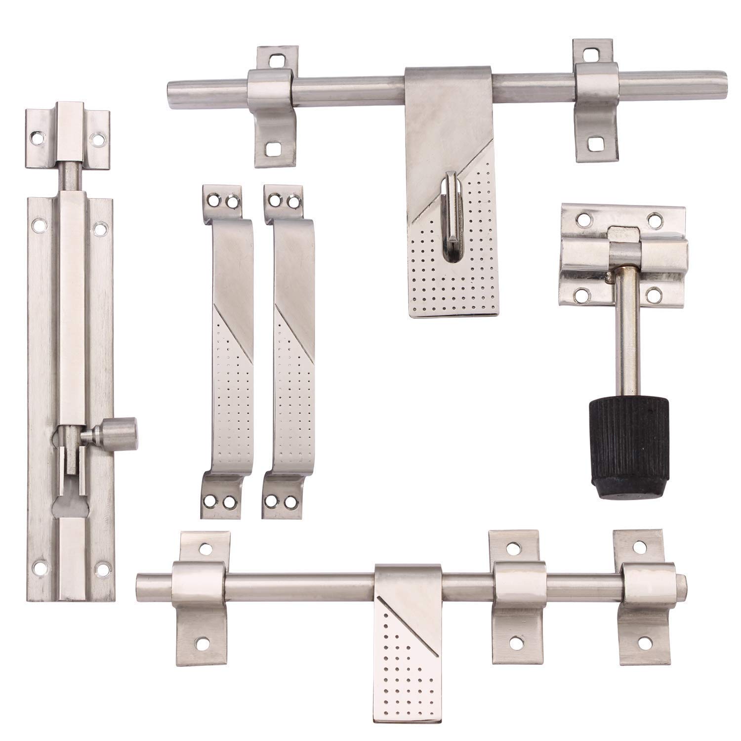 MHS Stainless Steel Decorative Door Kit Aldrop Set Accessories 10" Inch
