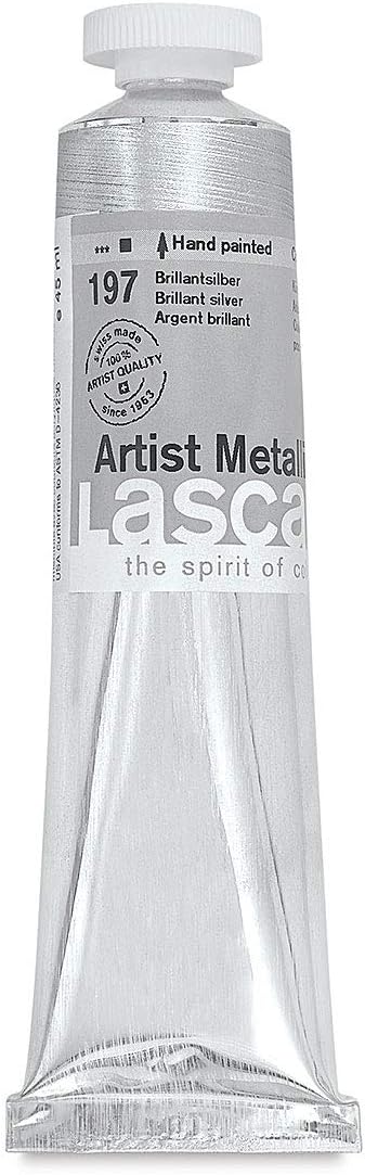 Lascaux Artist Metallics - Lascaux Artist Metallics- Brilliant Silver 45ml