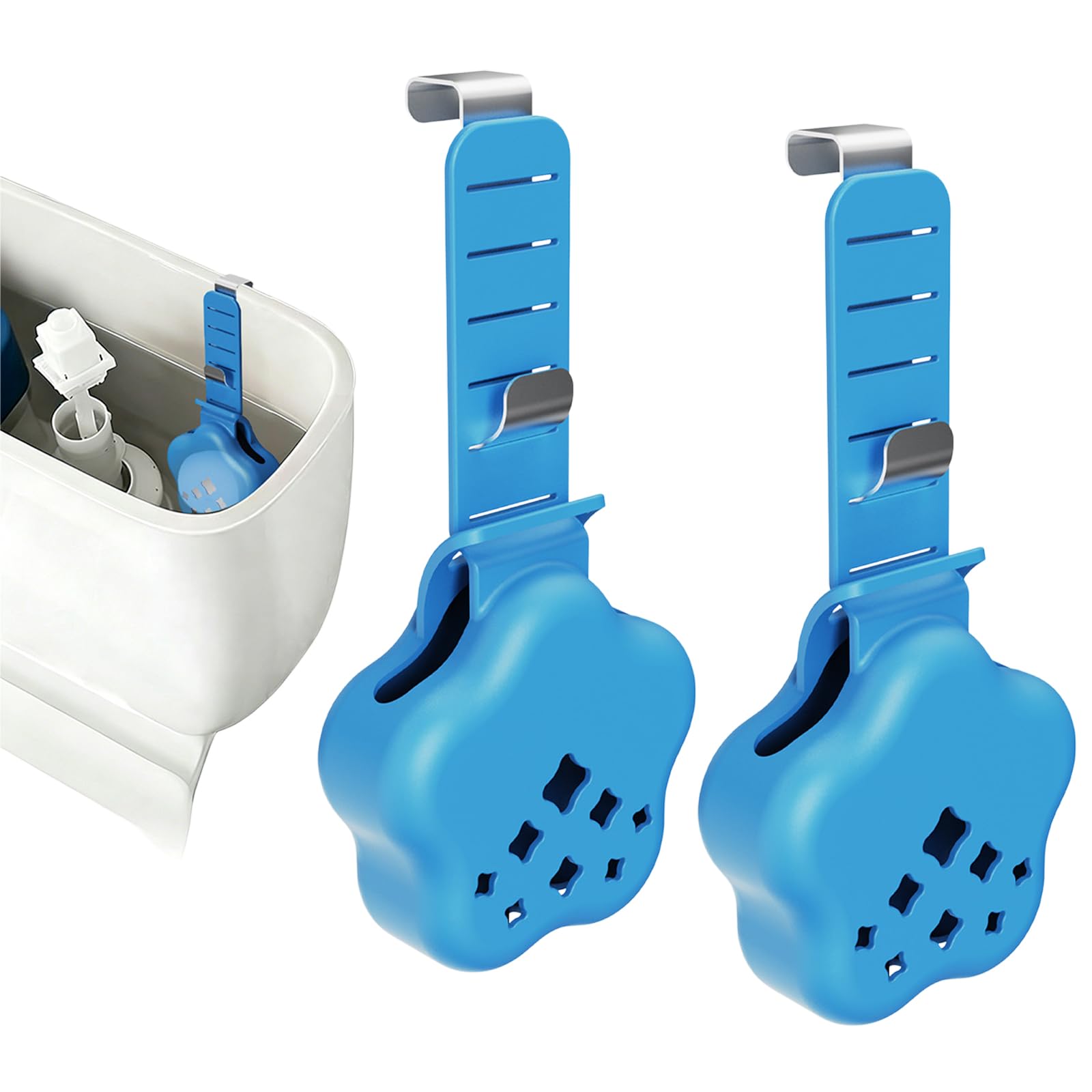 Kaeltsyn Resistant Toilet Water Container Dispenser with Open Design for Even Dissolution and Effective Toilet Bowl Cleaner Clip