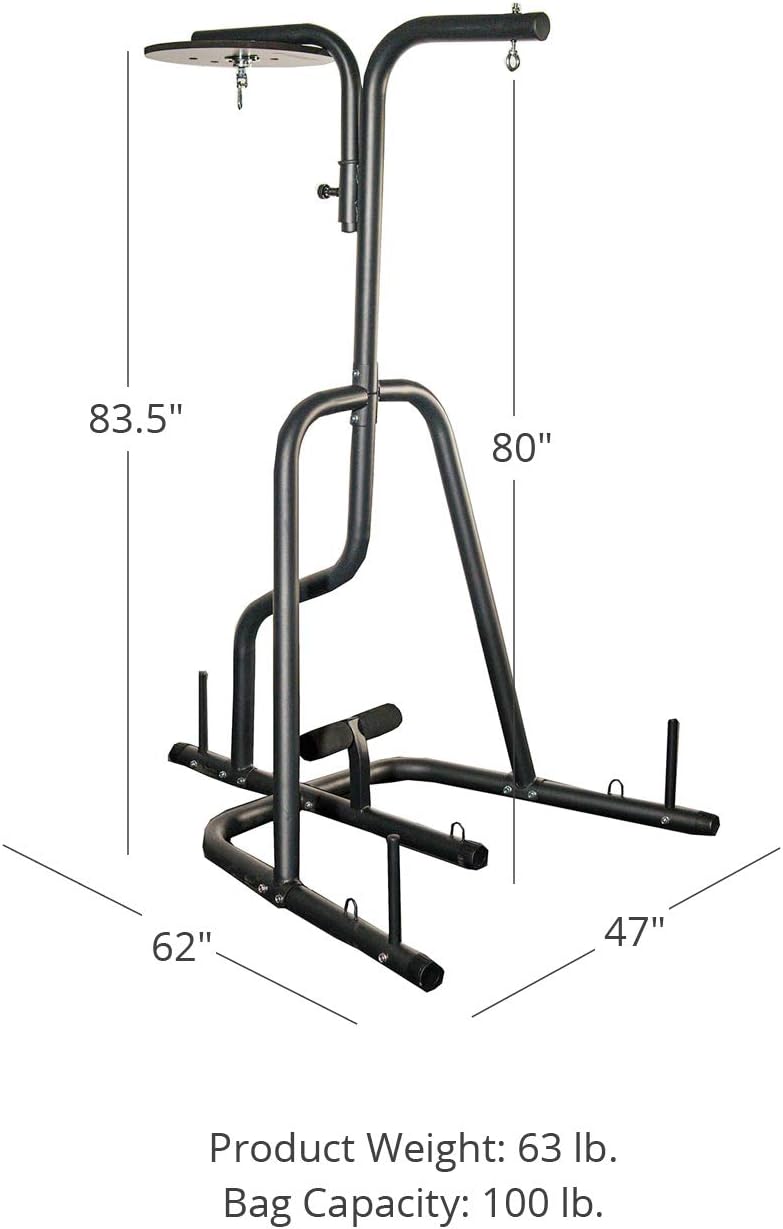 Titan Fitness Dual Station Boxing Stand for Speed & Heavy Bag : Sports & Outdoors