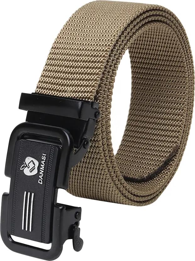 Tactical Belt, Nylon Webbing, Automatic Buckle, Khaki, Adjustable Military Style-image-47