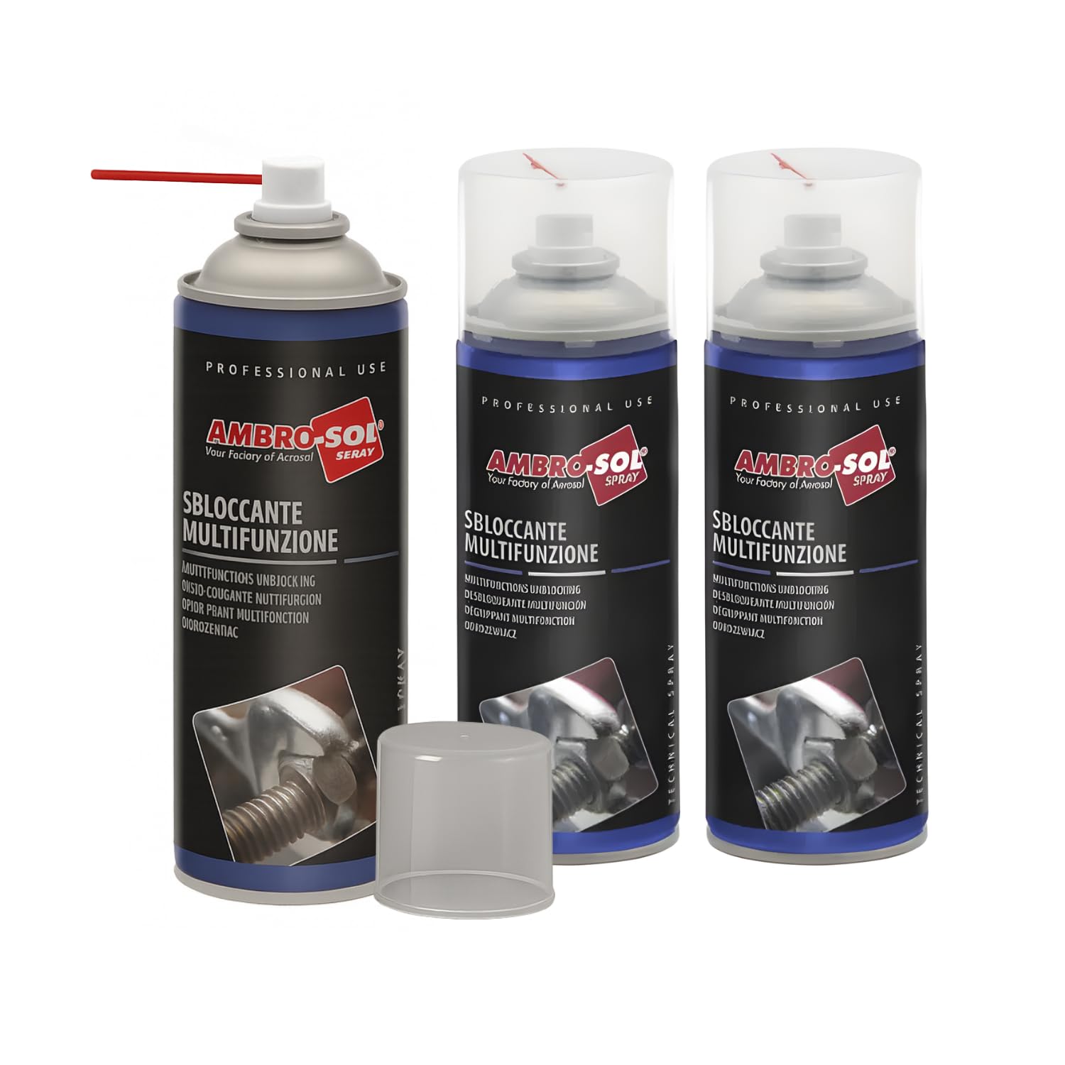 VIRSUS Bomboletta di Sbloccante Spray da 400ml a Grande Potere sbloccante e Protettivo rimuovi ruggine e ossidazioni allenta collegamenti bloccati (Viti, Dadi, Cerniere), elimina cigolii (3)
