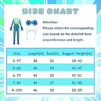 Vista 4 de Lindo disfraz de cosplay para niños con máscara y diadema, 3-10 años