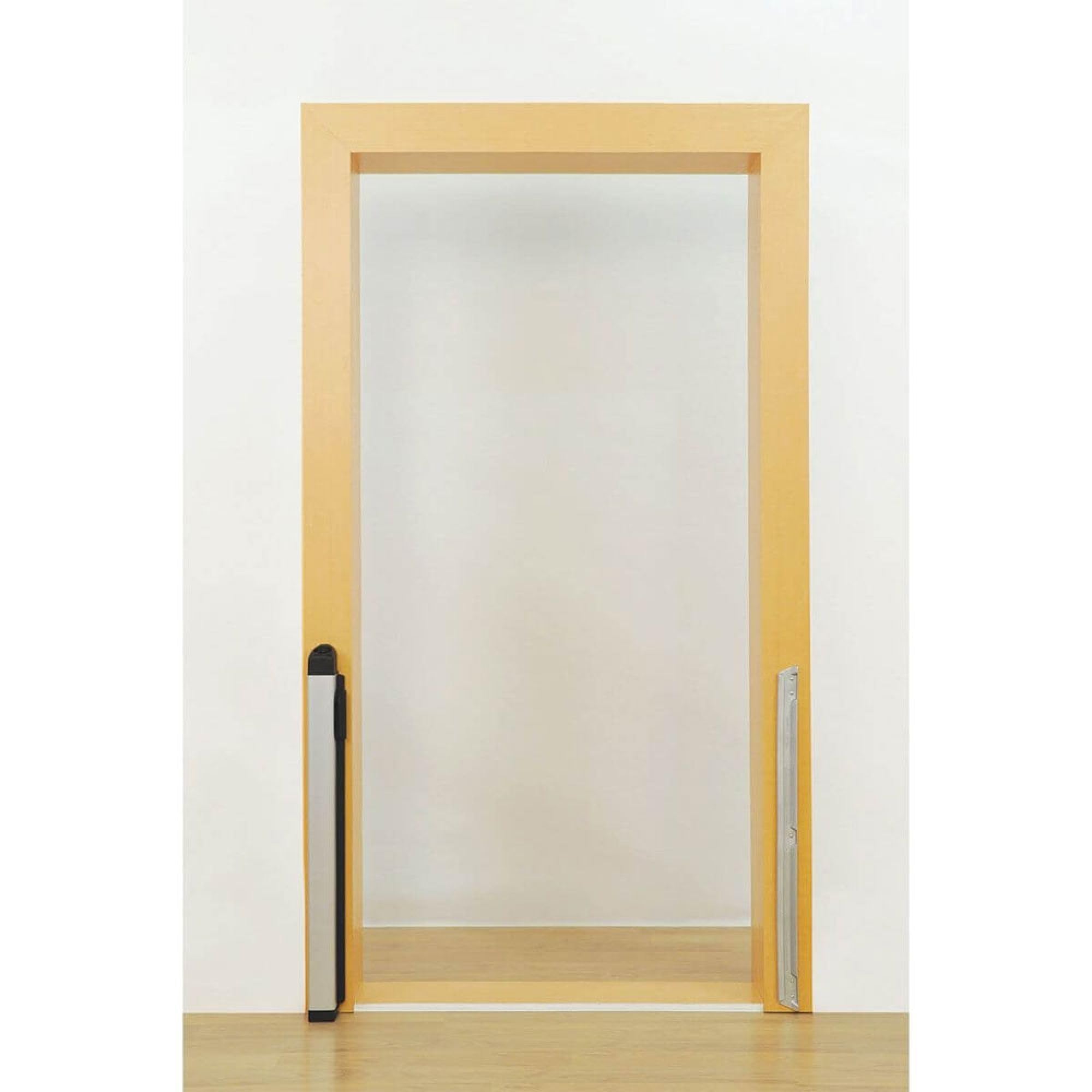 KiddyGuard kratka bezpieczeństwa na schody, z aluminiową obudową, wysuwana, do 120 cm, biała