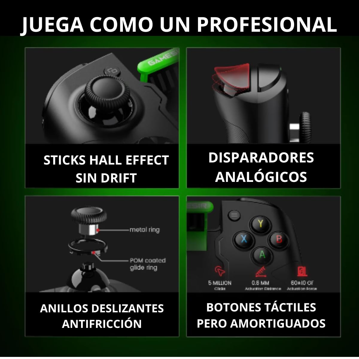 GameSir Gamepad X4a Android Bluetooth schwarz (GSX4A002)