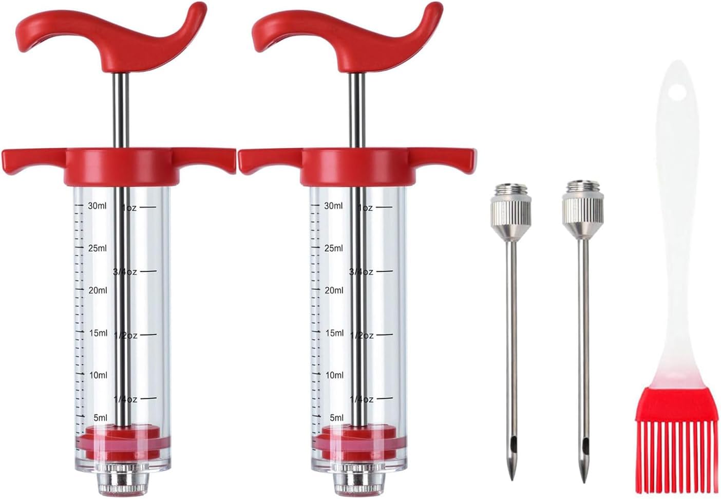 STAYOUNG 2 Set Meat Marinade Injector - Food Syringe for Beef Steak BBQ Marinade,Turkey Smoked BBQ Grill Roast