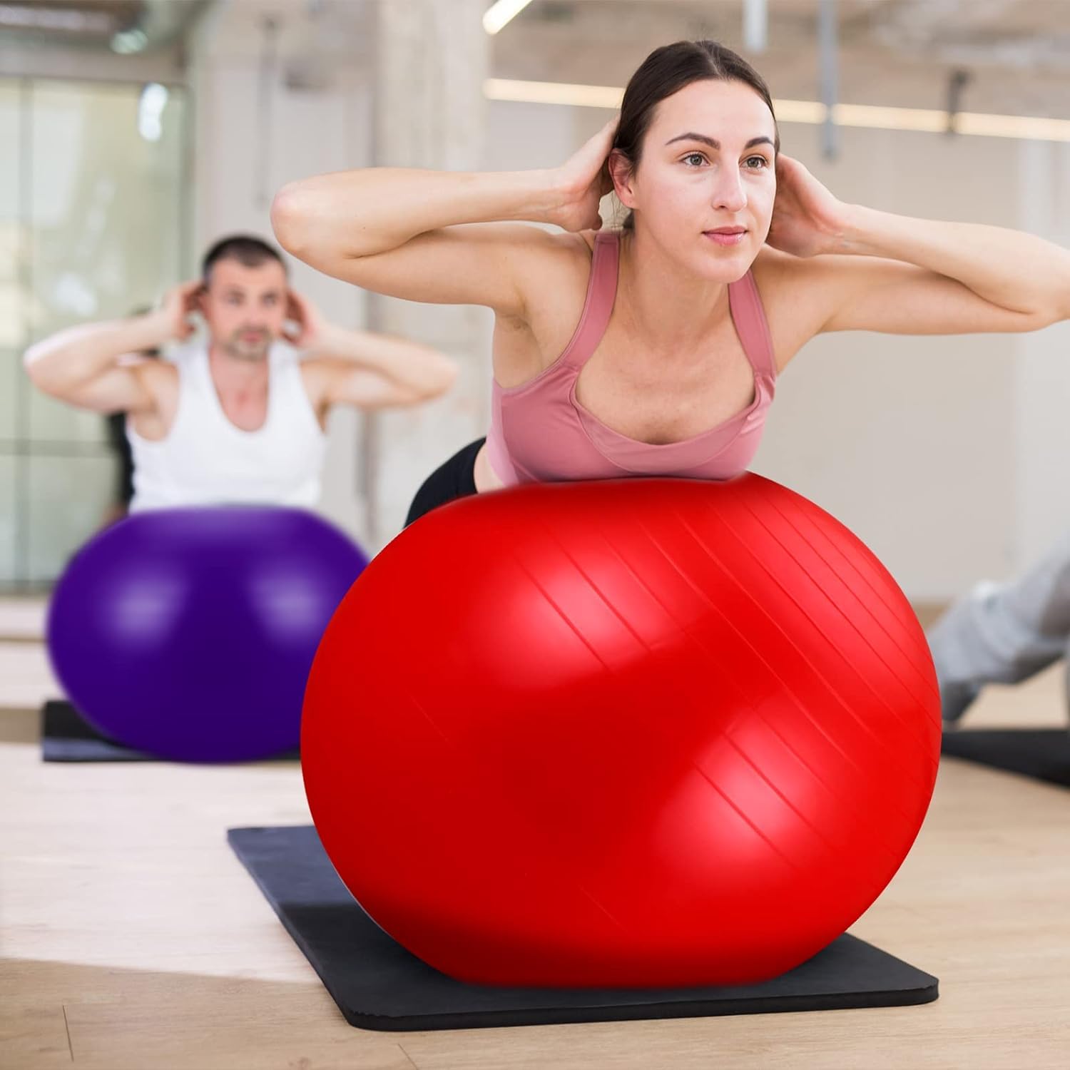 PCS Anti-Burst Exercise Ball for Fitness, Yoga, Pilates - Stability Swiss Ball with Pump (Size - 55 cm) (B0D1Y3L4GQ) Amazon Price History, Amazon Price Tracker