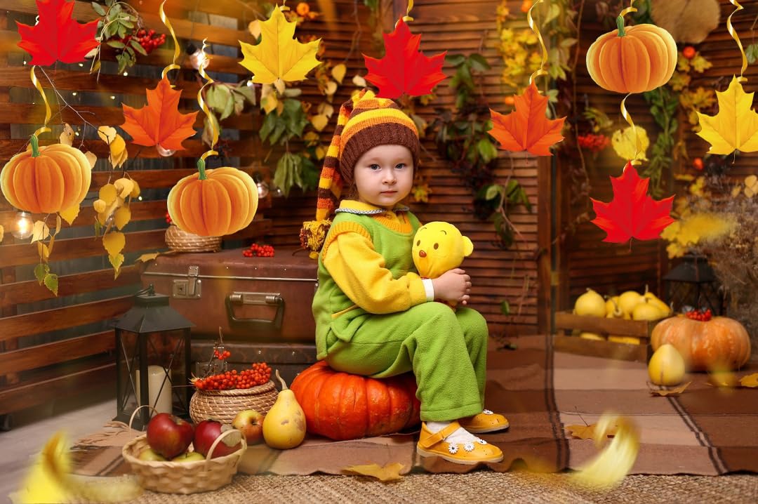 12 Décorations D'automne à Parsemer - Feuilles D'érable - Pourpre - 9,5