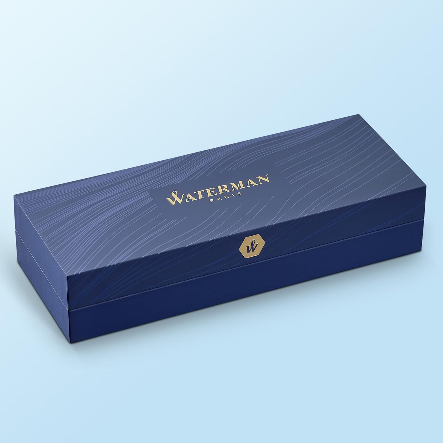 Waterman Hémisphère - Set di penne stilografiche e penne a sfera con incisione, personalizzabili come regalo per compleanni, anniversari e regali di Natale (Stainless Steel G.T)