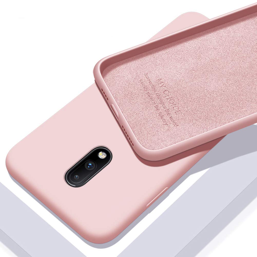 Leadtimes OnePlus 7 Pro Phone Case Silicone Protective Cover with New Liquid Technology (OnePlus 7, Pink)