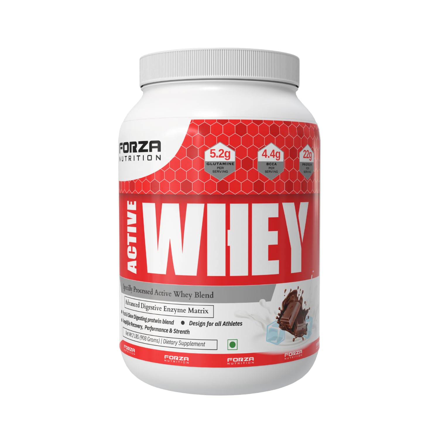 Premium Active Whey Protein Powder| 22g Whey Protein Per Serving | Fast-Absorbing Formula for Lean Muscle, Strength & Recovery |Chocolate Flavour-2 LBS/908 Grams|-image-23