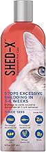 Shed-X Liquid Cat Supplement, 8oz – 100% Natural – Shed Defender, Help Excessive Cat Shedding with Cat Supplements of Essential Fatty Acids, Vitamins, and Minerals