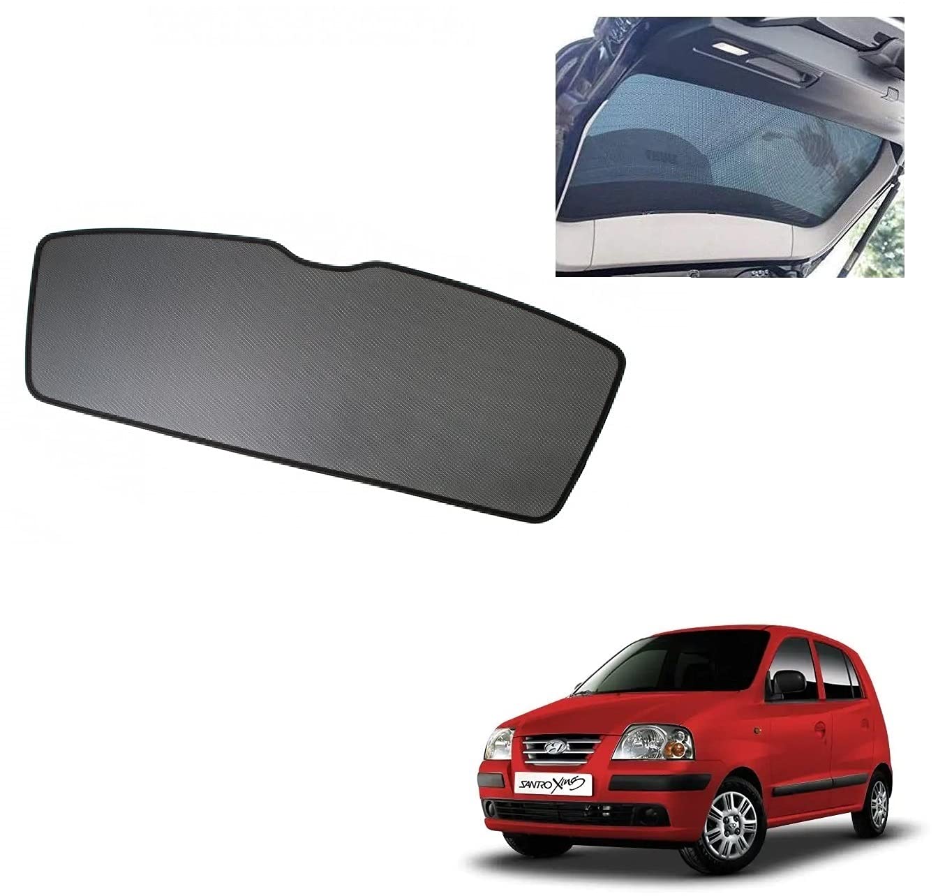 Auto Addict Car Dicky Sunshade Curtain (Rear Window,Diggy,1 Pc) for Santro Xing