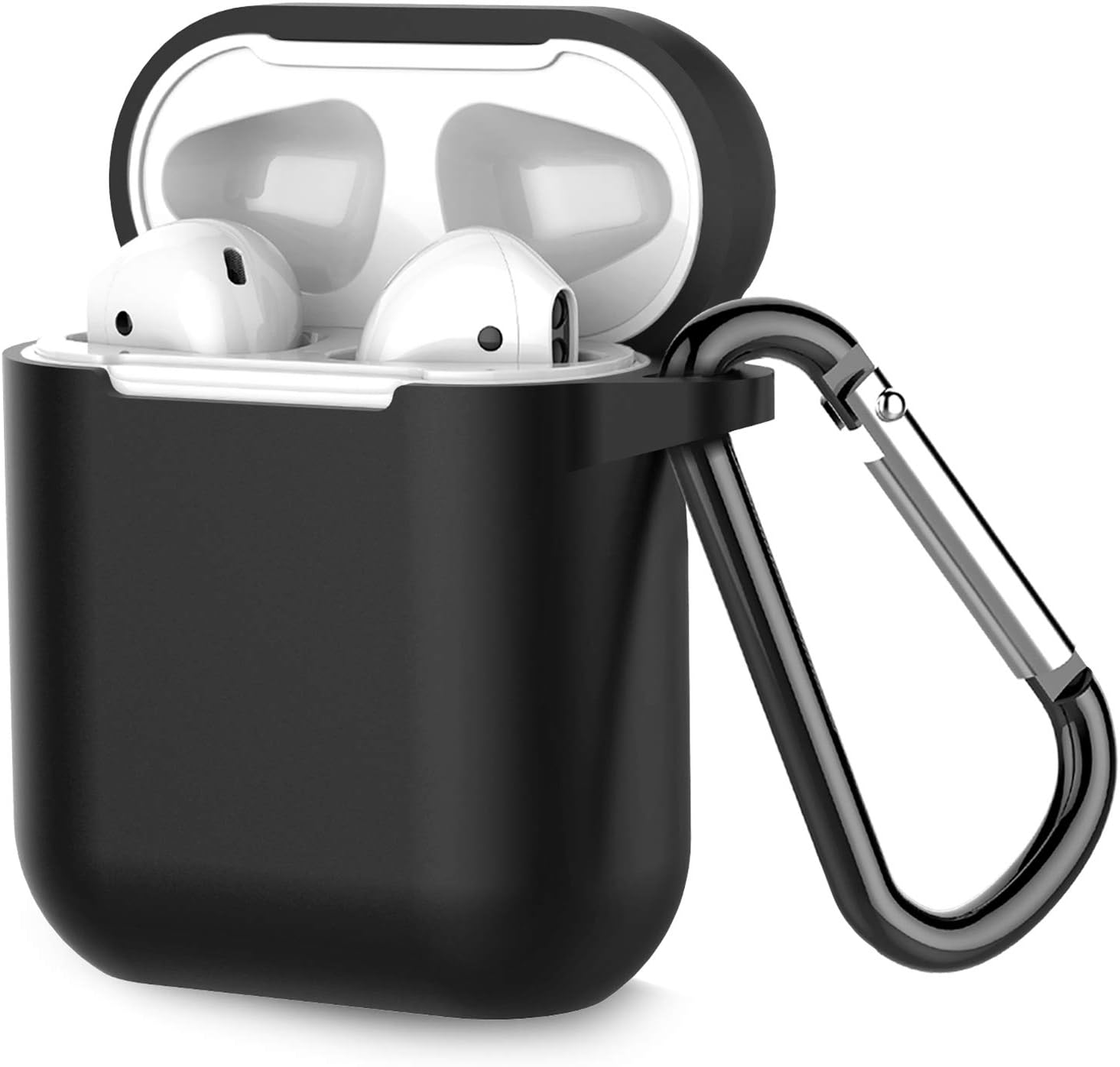 Limited Coffea Protective Silicone Case with Keychain for Apple AirPods 1 & 2 (Front LED Not Visible) (Black) Discount 90% Coffea Protective Silicone Case with Keychain for Apple AirPods 1 & 2 (Front LED Not Visible) (Black)