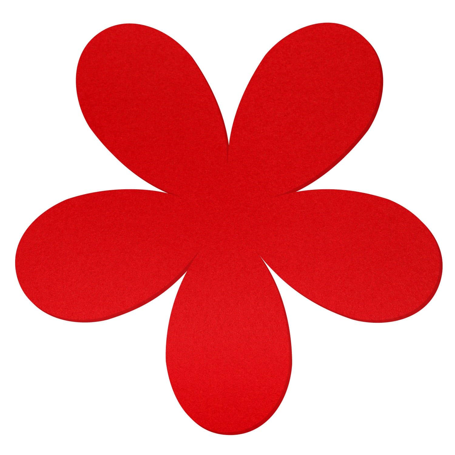 Plumeria - Fieltro rojo para manualidades (3-60 cm, 100 unidades, ancho: 44 cm)