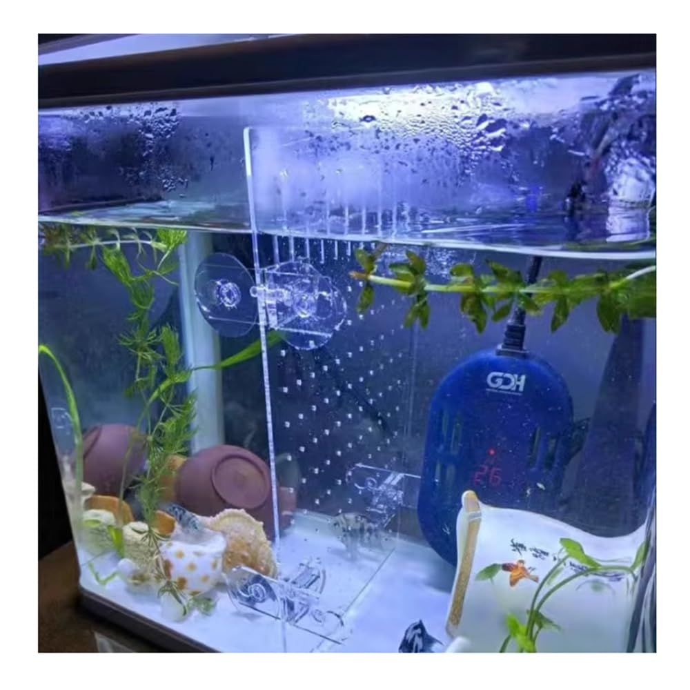 IBOWZ Akwarium Fish Tank Przegroda Płyta Izolacyjna Fish Tank Wysoka Przezroczystość Materiał Akrylowy Mały Otwór Siatka Separator Płyta Rozdzielająca Płyta Zapobiegaj Atakom Ryb Nawzajem Wyślij