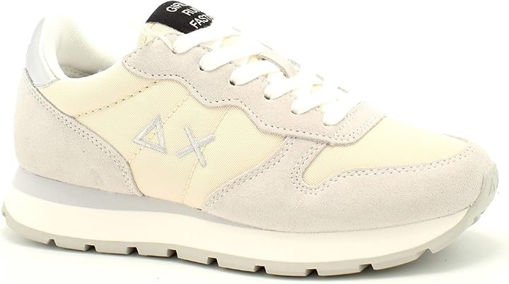 Sun68 scarpe ally gold silver sneakers per donna in pelle e tessuto CPZ44202-4311