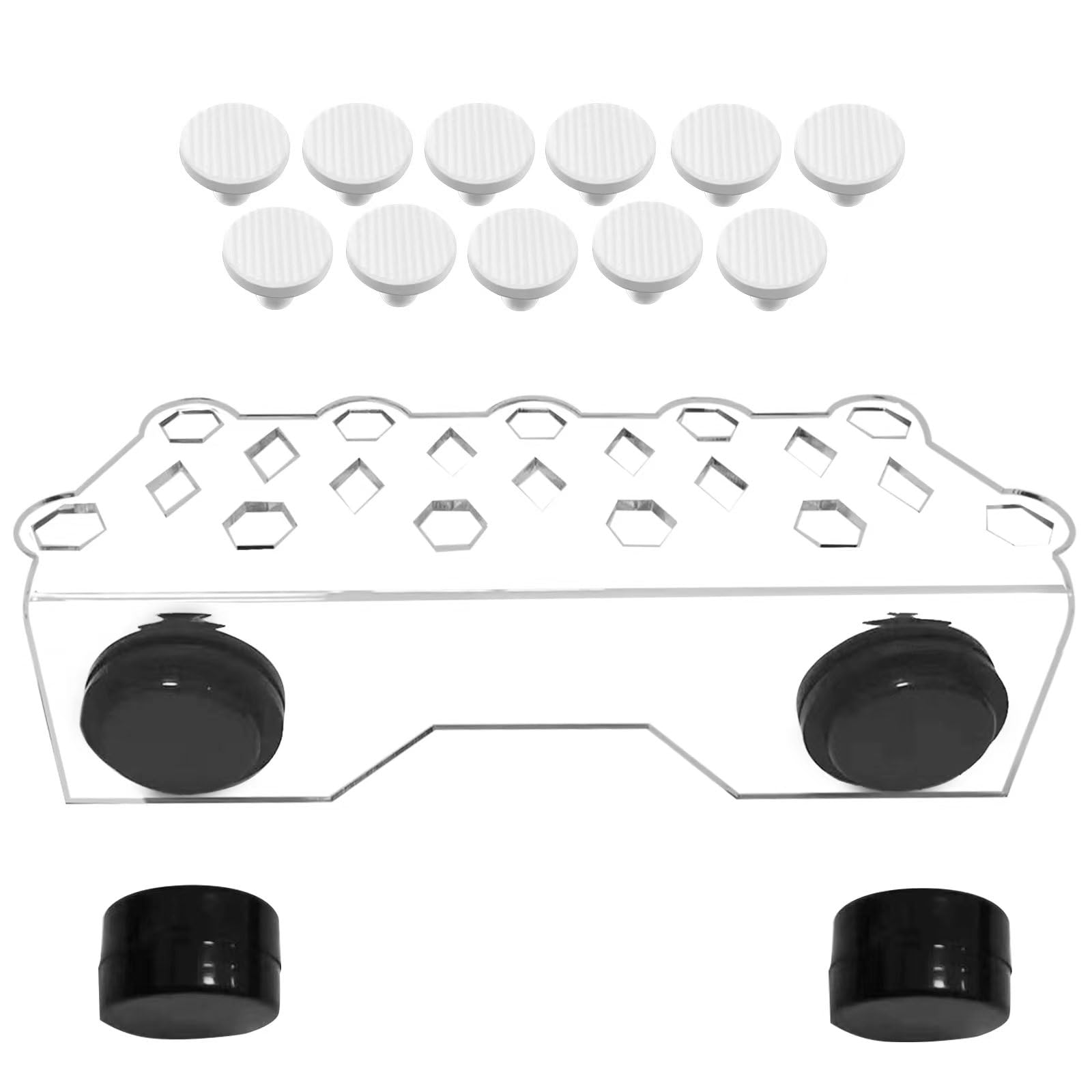Saricho Coral frag Magnetic Holder, Magnetic Coral frag Plug Holder，,Magnetic Coral frag Rack，The Medium Magnetic Coral frag Holder Set with 11 Coral frag Plug Ceramic Bases