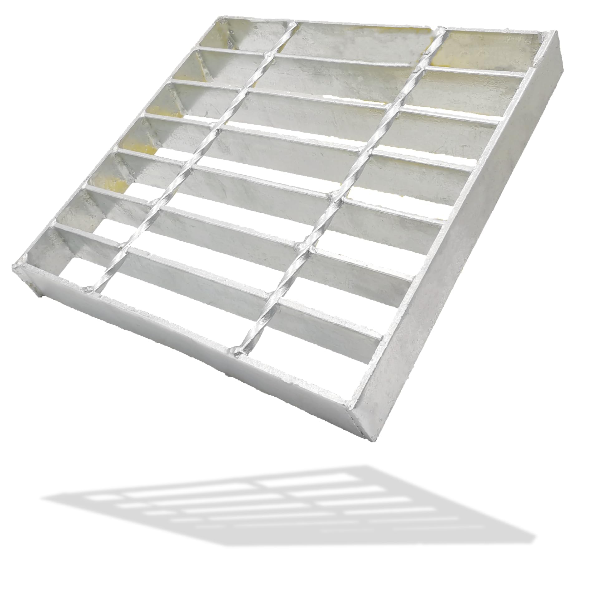 MOSINSBO Galvanised Steel Drain Grate, Driveway Channel Cover 226 x 226 mm