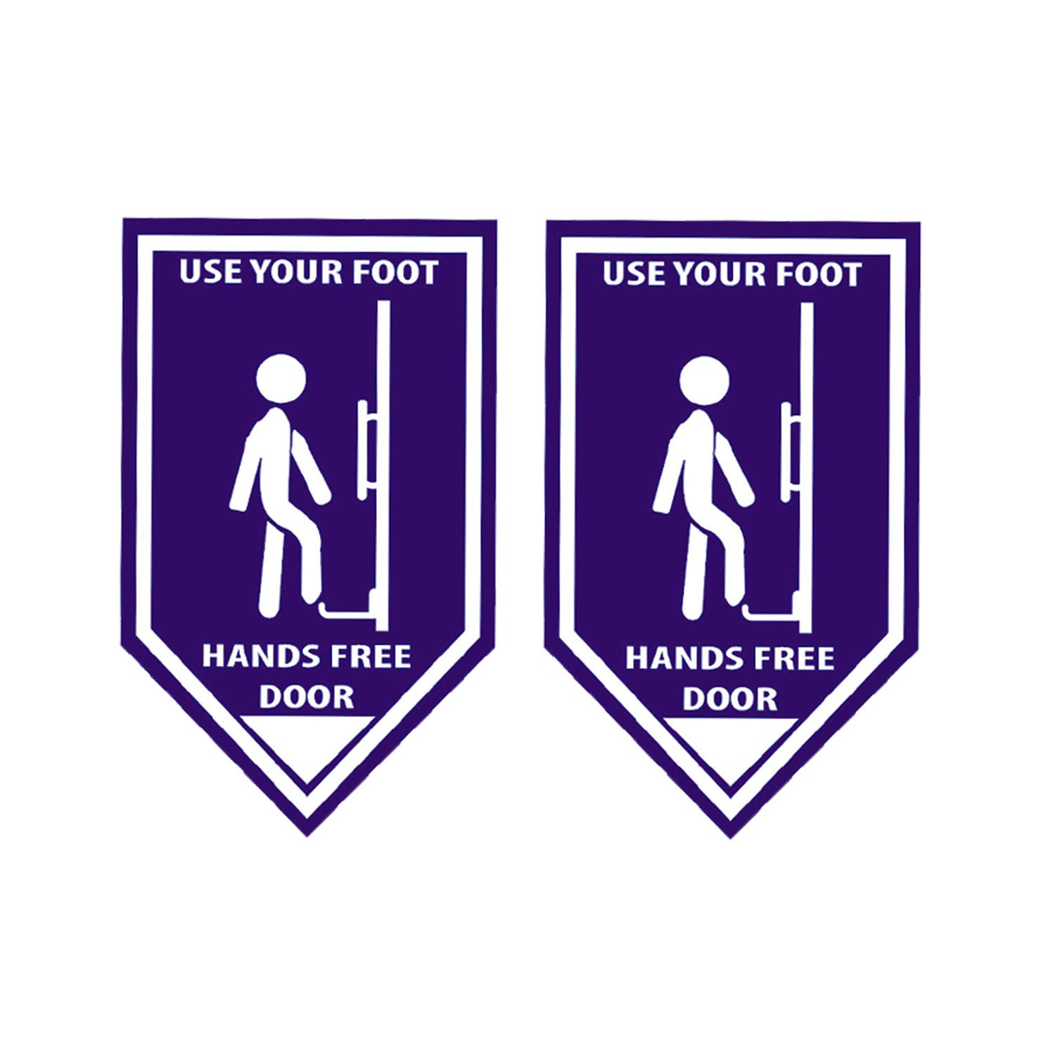 Buy ZMAAL Use Foot Sticker No Touch Use Foot Vinyl Door Sticker Hands