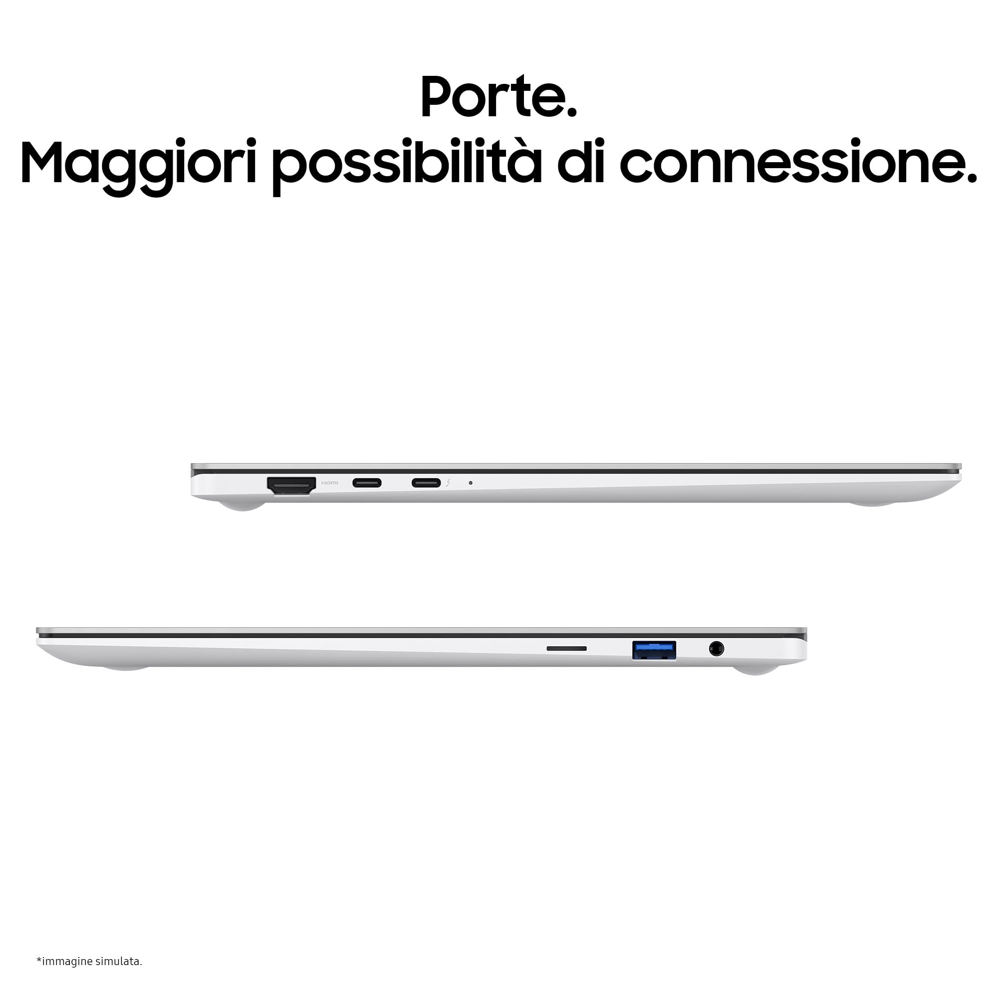 SAMSUNG Galaxy Book2 Pro SE, 15.6" AMOLED, Intel Core Ultra 5, 16GB RAM, 512GB SSD, Windows 11 Home, Silver [Versione italiana]