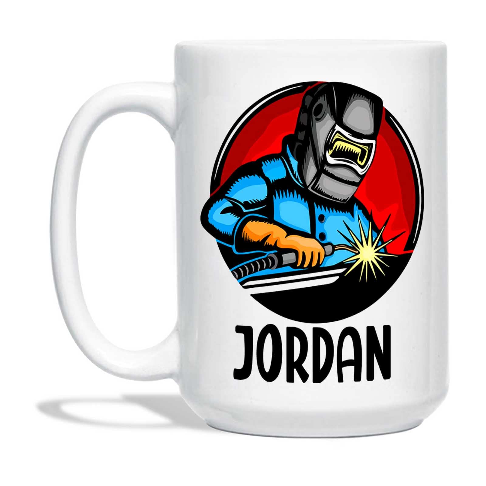 Personalized Welder Coffee Mug, Welder Mug, Welder Gift, Gifts For Welders, Welder Birthday Gift, Gifts For Dad, Welder Coffee Cup, Welding Mug, Welding Gift, White Ceramic Cup 11Oz 15Oz