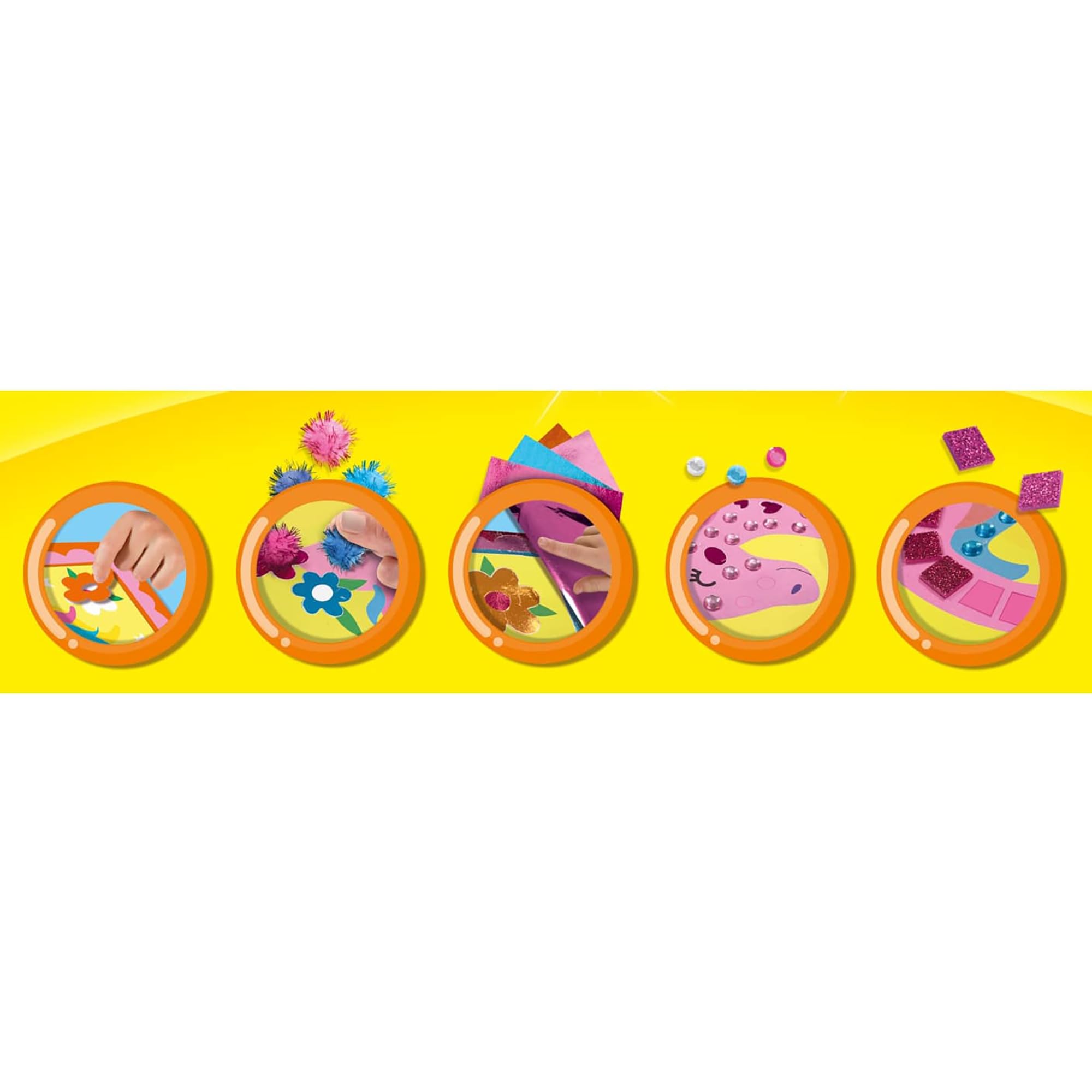 SES Creative 14645 Mess Free Glitter Art, Pink, Medium - Image 4
