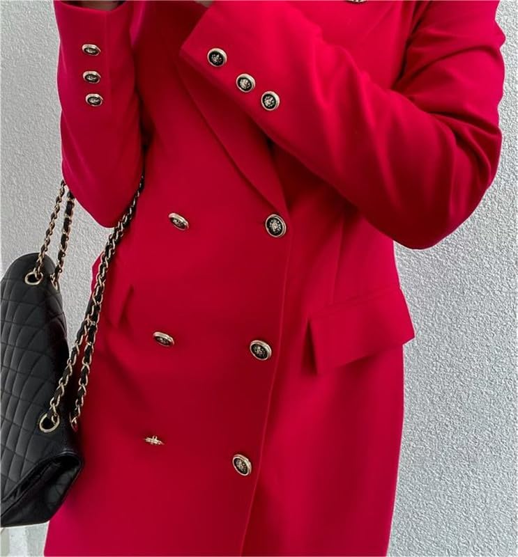 Robe de Blazer en Brise de Femmes Tournette Courte Blazer Robe de Bureau pour Femmes Travail en Dentelle