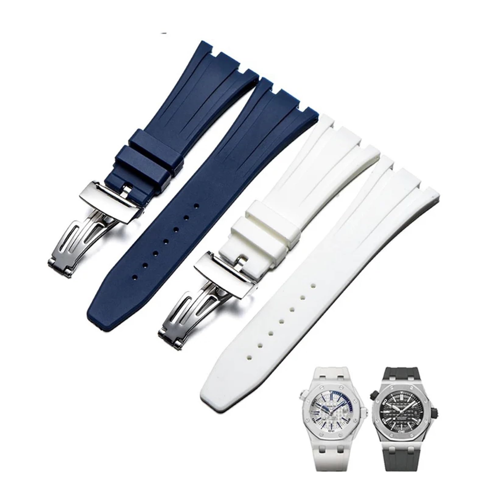 27 mm gumowy pasek do zegarka AP 15703 26470SO Royal Oak Offshore męski sportowy pasek do zegarka