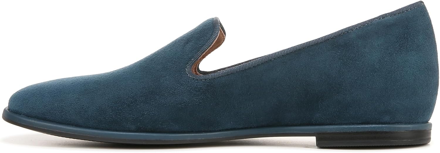 Naturalizer Womens Effortless Slip On Slipper Style Loafer Flat Oceanic Blue Suede 9 W