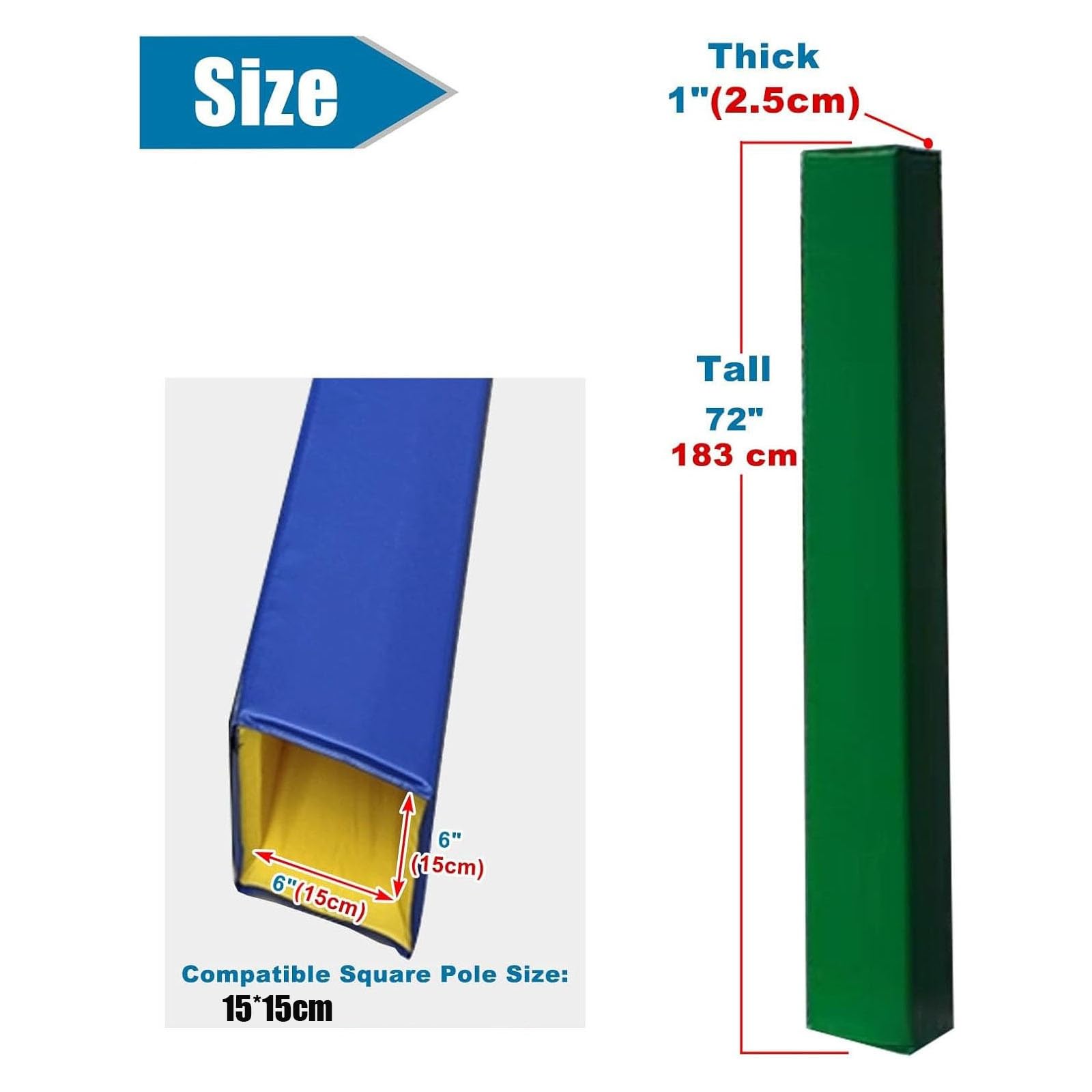 Wyściółka obręczy do koszykówki na zewnątrz, kwadratowa osłona felgi ze wszystkich stron, osłona słupka do koszykówki, odporna na warunki atmosferyczne, niezbędne akcesoria