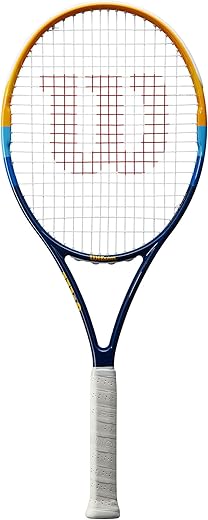 Wilson Profile Adult Recreational Tennis Racket - Blue/Orange