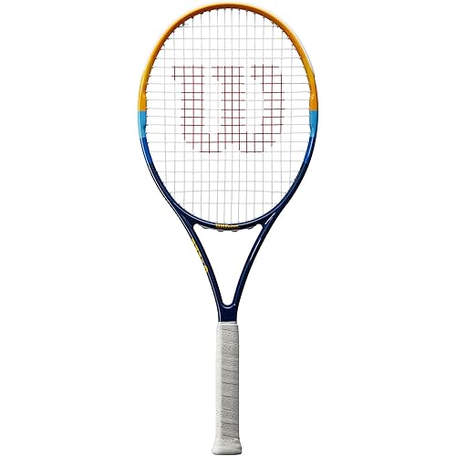 Wilson Profile Adult Recreational Tennis Racket - Blue/Orange