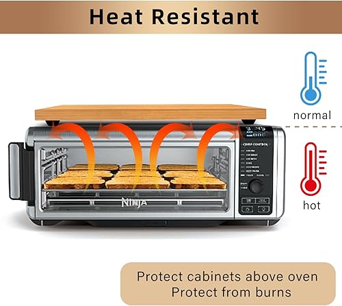 Miniatura 3 de Tabla de cortar compatible con horno freidora de aire Ninja Foodi SP101 SP201 SP301 SP351 DCT401 DCT402, tabla de cortar resistente al calor