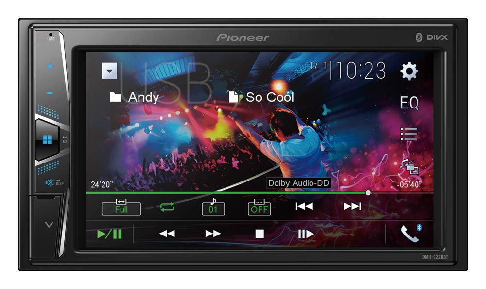 PIONEER DMH-G220BT Touch Screen Bluetooth 2 DIN USB Aux