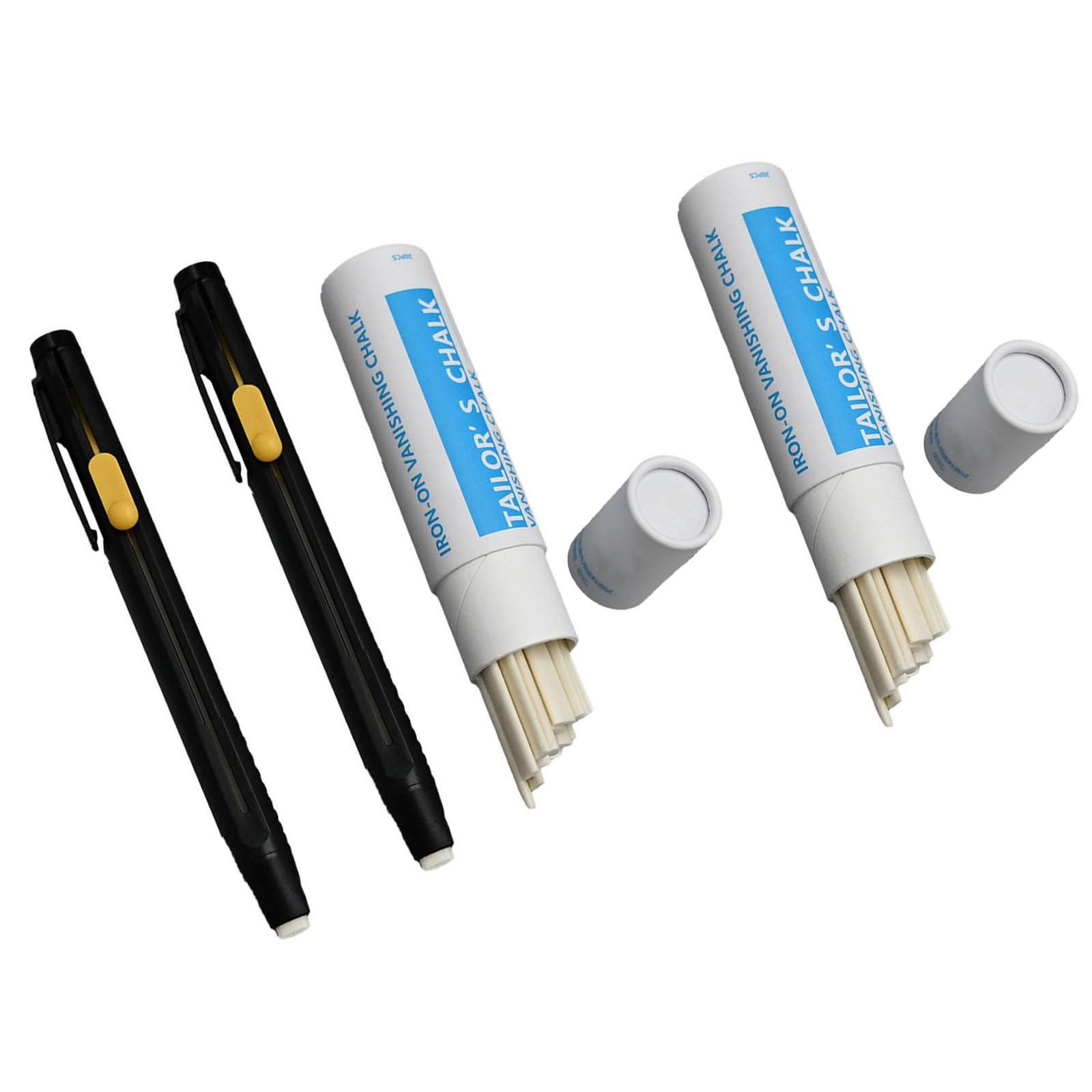 YROHGKPN Professional Tailor ' s Chalk Pen Includes Box of Refills Sewing Chalk Pen for Dressmaking Fabric Marking Marker