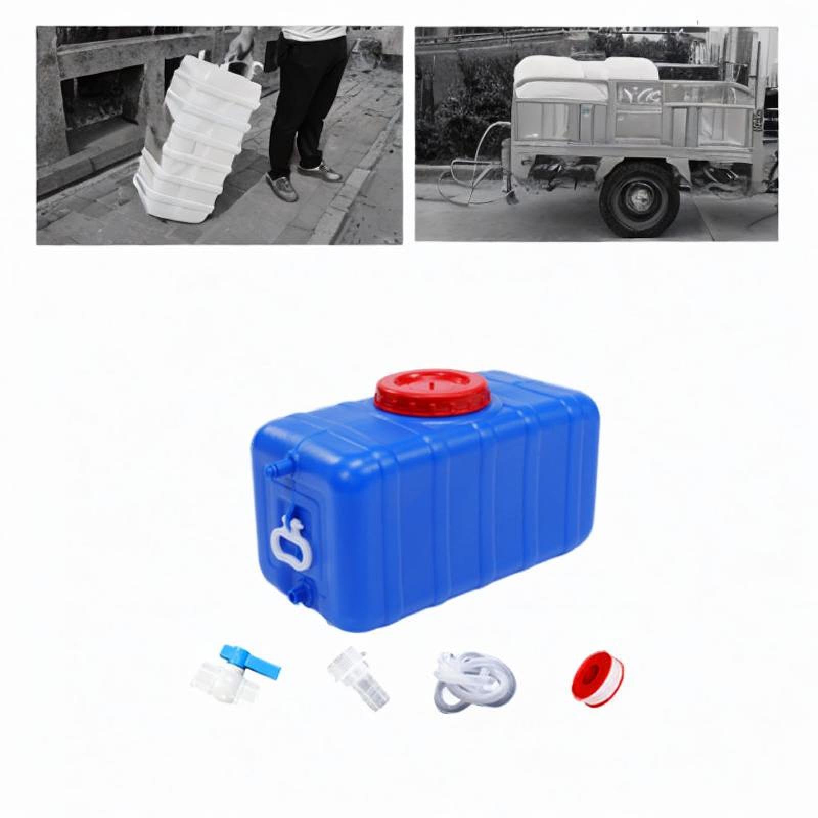 Amazon.co.jp: Shamiina ウォータータンク 横置き式 大容量 ポリタンク