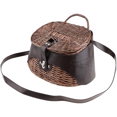 Stylish Willow Fishing Creel Bag