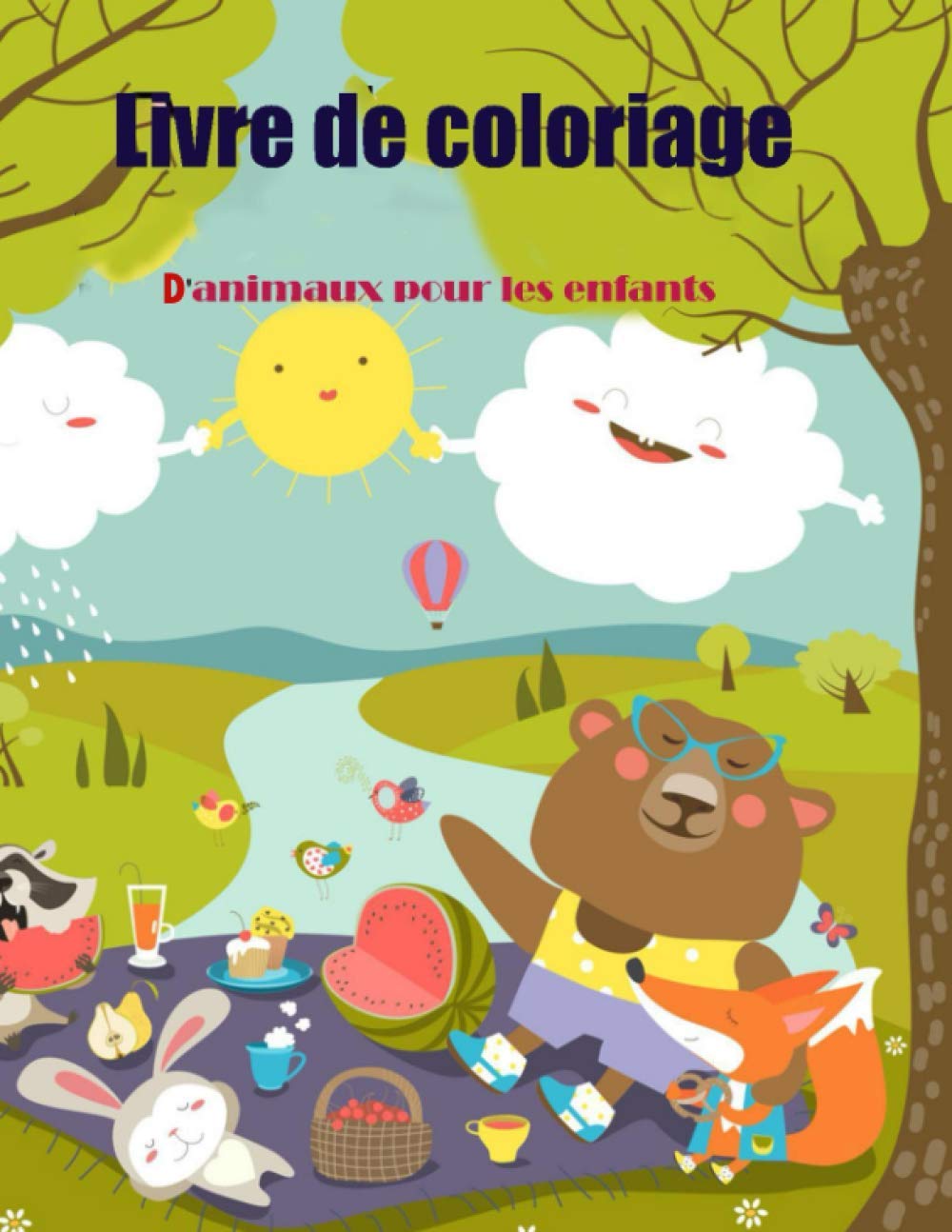 Livre de coloriage d'animaux pour les enfants: Étonnante Livre de coloriage d'animaux pour les enfants, âge :4-8 (French Edition)