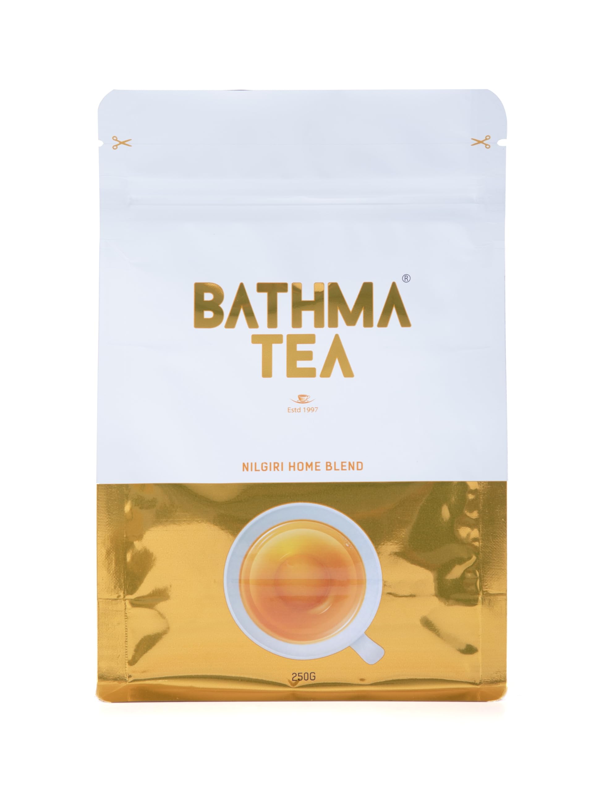 BATHMA TEA - PREMIUM NILGIRI HOME BLEND - PURE NILGIRI FLAVOR - LONG LASTING TASTE - 250 Grams (Pack of 2)