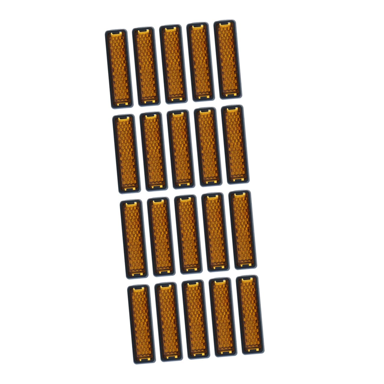 SUPVOX 20Pcs Bike Reflectors for Enhanced Safety Bright Warning Device for Road and Bicycles Easy Installation Lightweight Design Improves Visibility While Riding