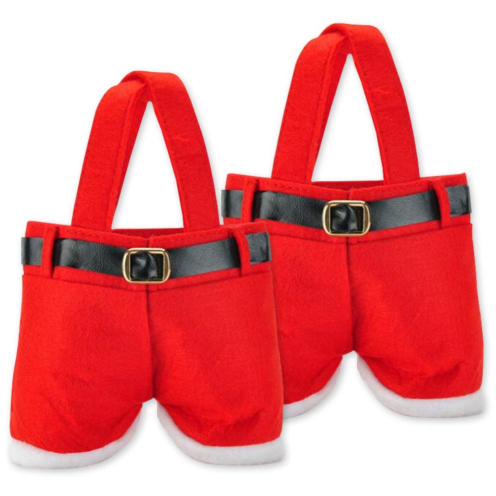 NAmobile 1-100 x Santa Stocking Father Christmas Sack Bags Bags, 1 item